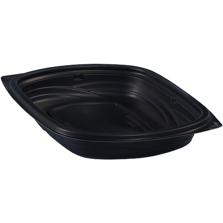 Take-Out Containers, 16 Oz., 8 7/8 X 6 3/8 X 1 1/4, Black, PK 252